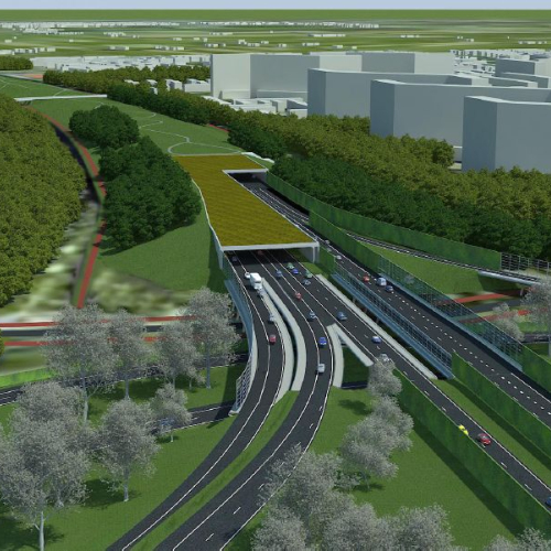 Impressie Zuidelijke tunnelmond, aansluiting Kethelplein.jpg
