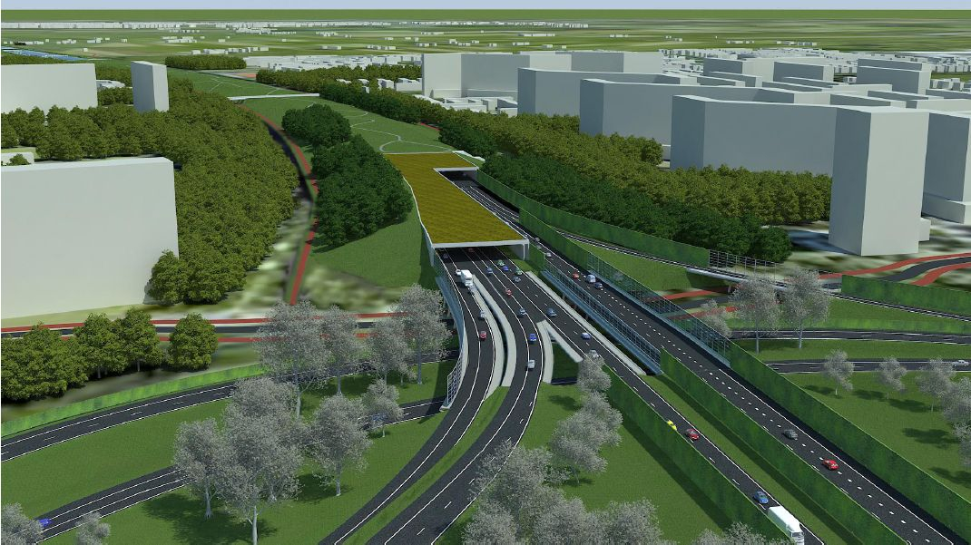 Impressie Zuidelijke tunnelmond, aansluiting Kethelplein.jpg